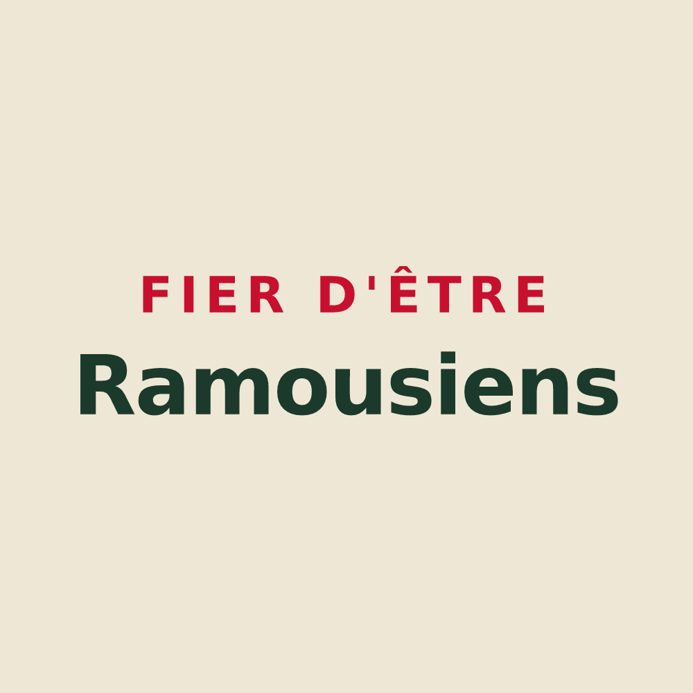 Tote bag « Fier d'être Ramousiens » — design pour Ramousies