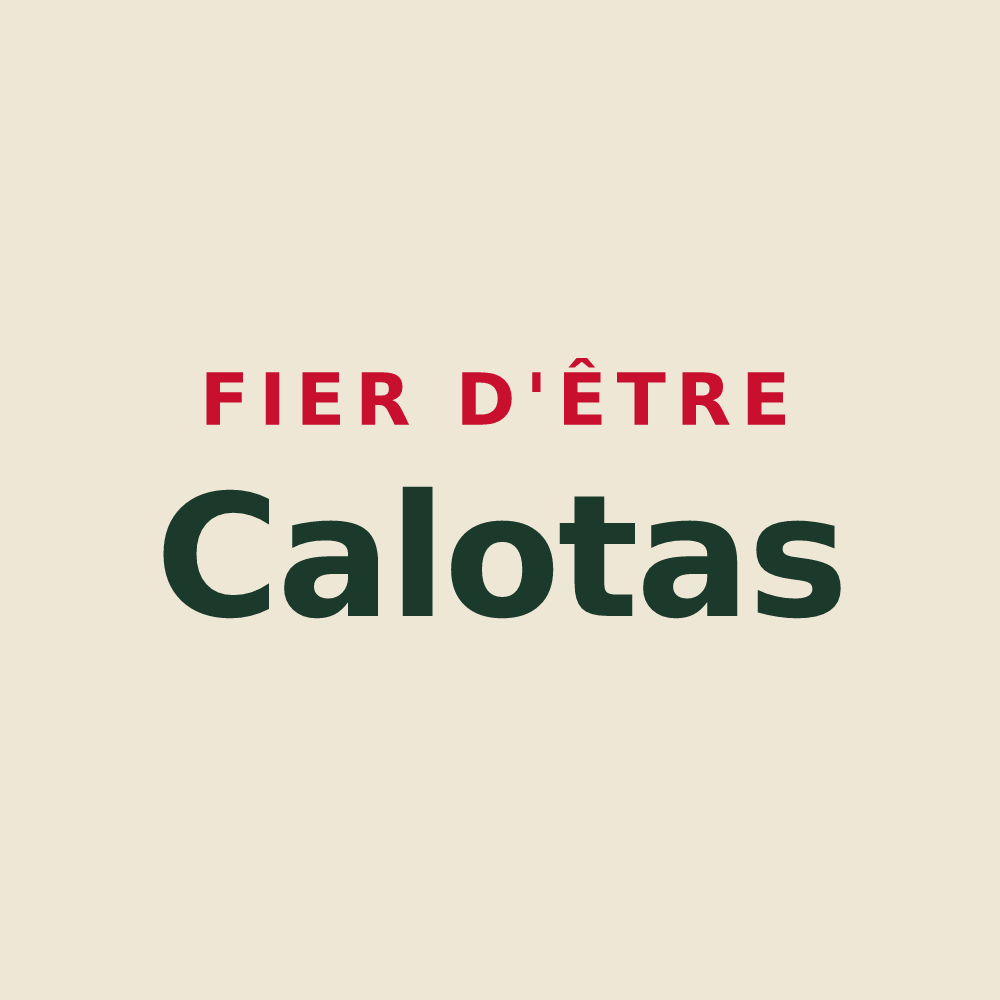 Tote bag « Fier d'être Calotas » — design pour Rances
