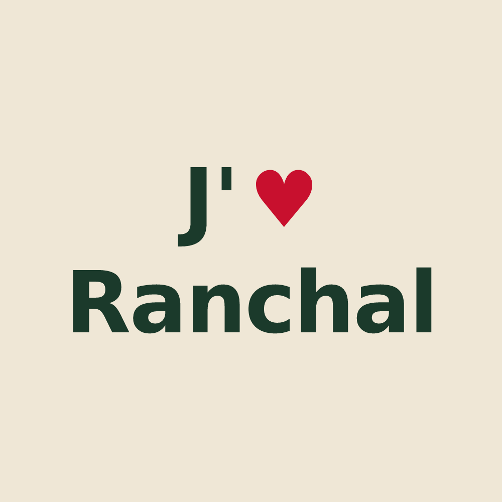 Tote bag personnalisé Ranchal — design J'aime Ranchal
