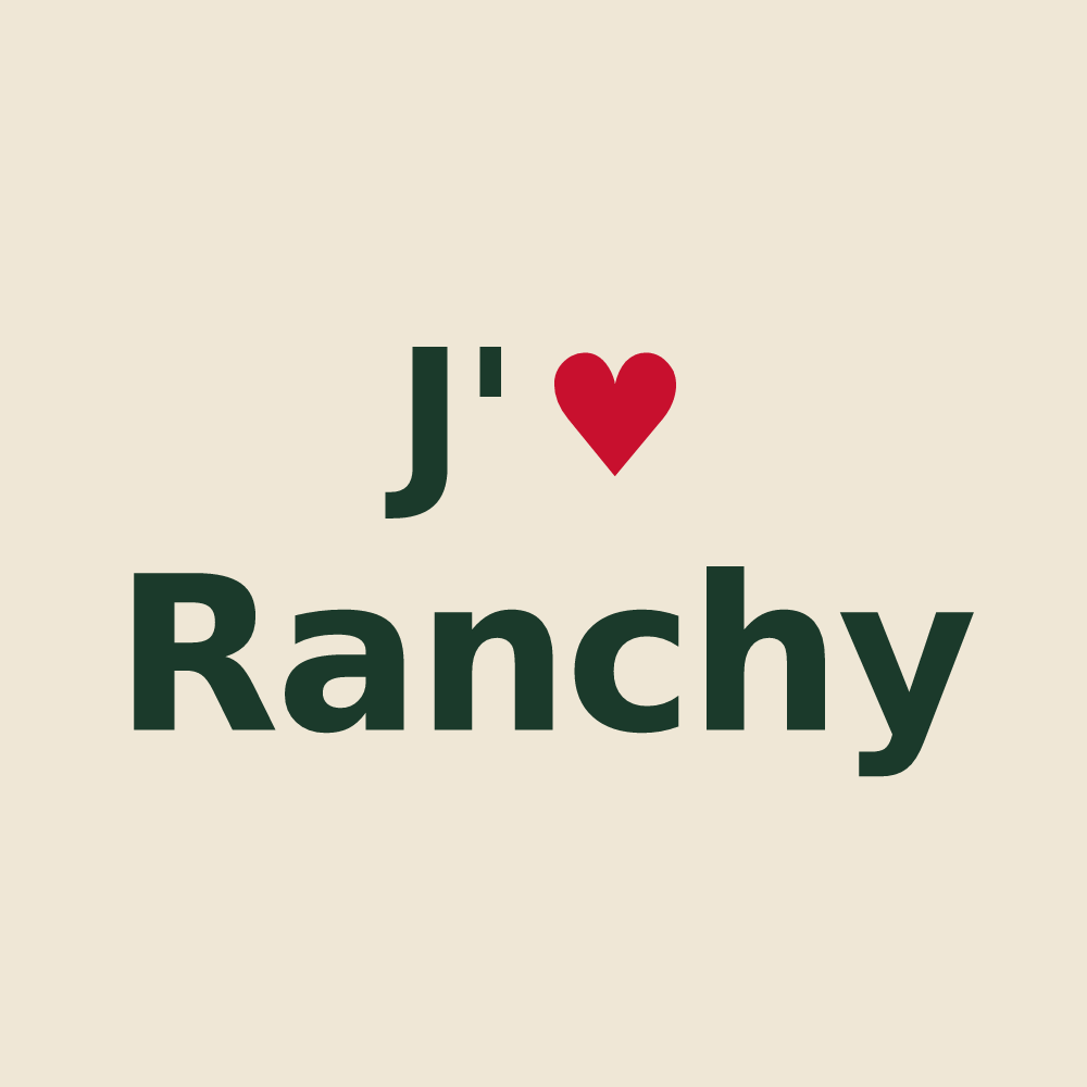 Tote bag personnalisé Ranchy — design J'aime Ranchy