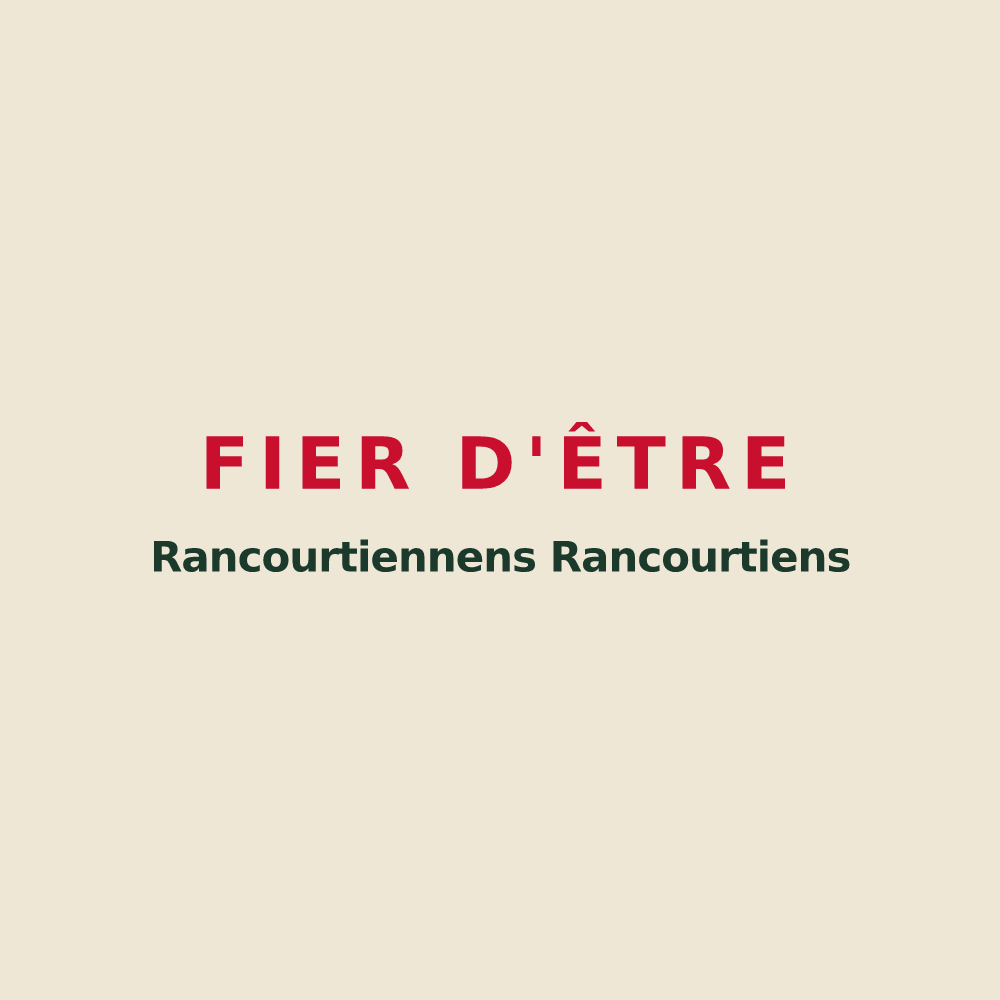 Tote bag « Fier d'être Rancourtiennens Rancourtiens » — design pour Rancourt