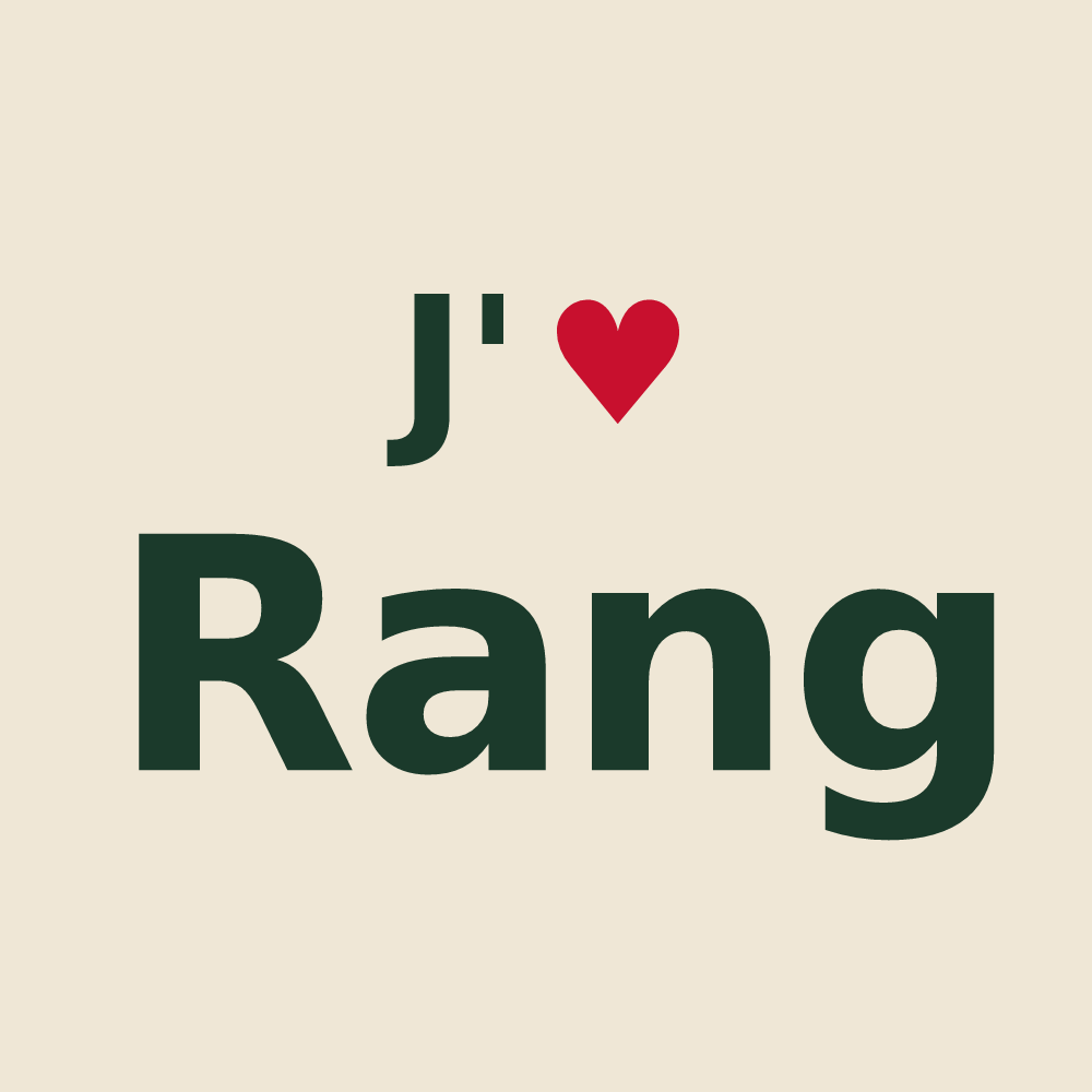 Tote bag personnalisé Rang — design J'aime Rang