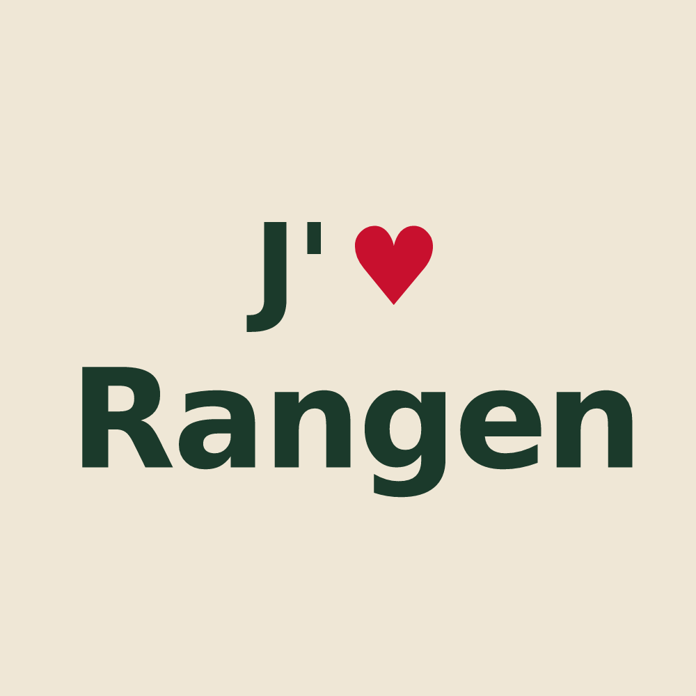 Tote bag personnalisé Rangen — design J'aime Rangen