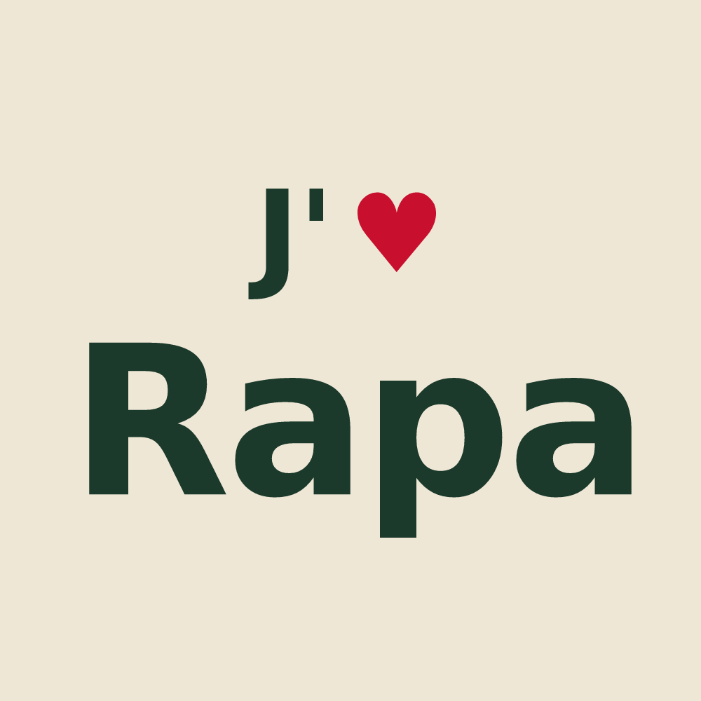 Tote bag personnalisé Rapa — design J'aime Rapa