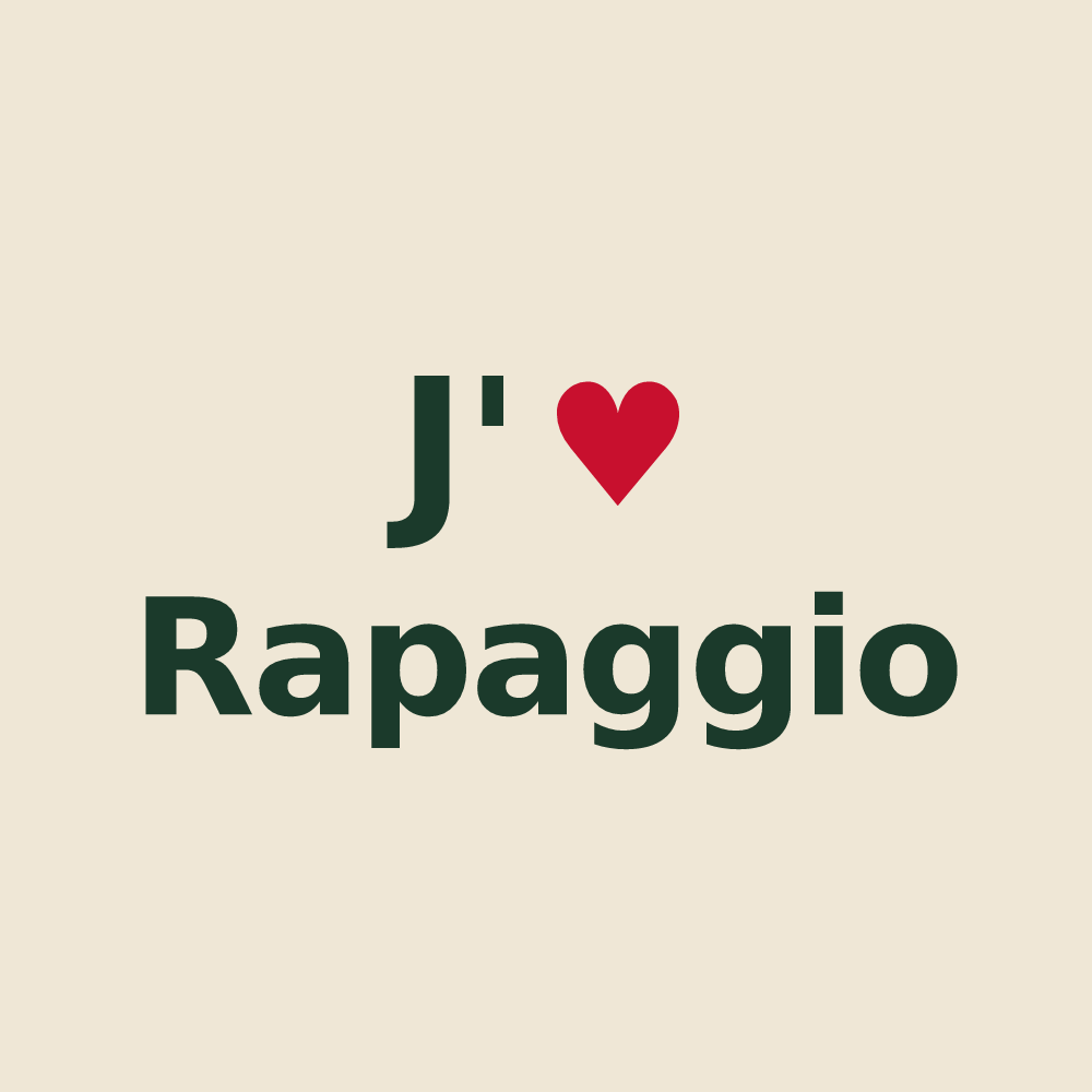 Tote bag personnalisé Rapaggio — design J'aime Rapaggio