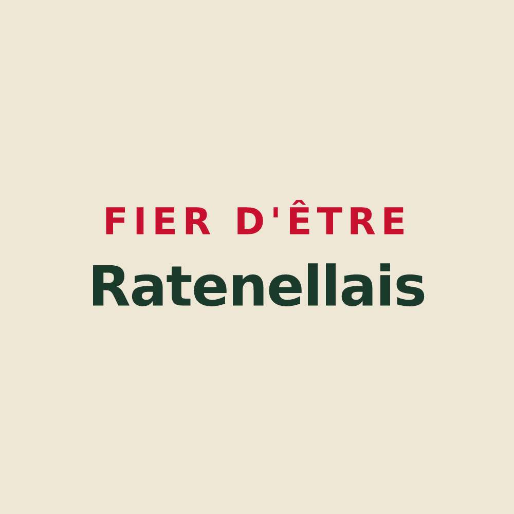 Tote bag « Fier d'être Ratenellais » — design pour Ratenelle