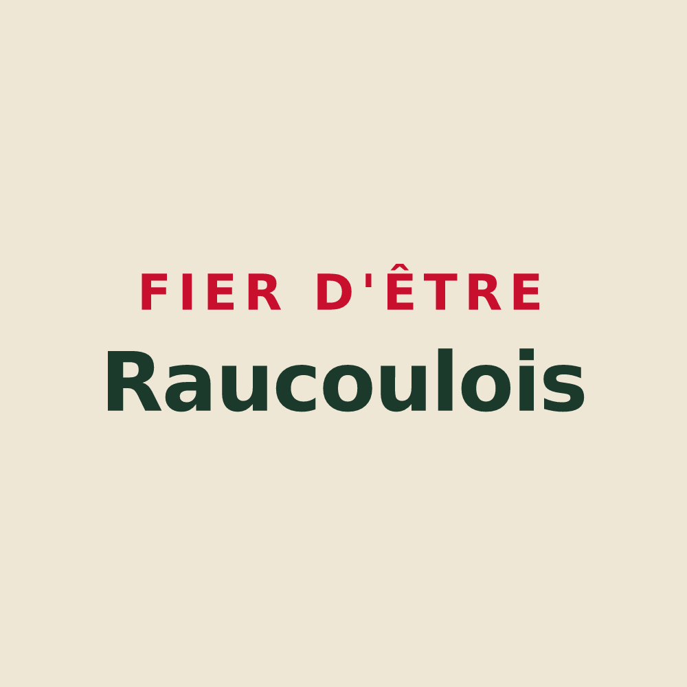 Tote bag « Fier d'être Raucoulois » — design pour Raucoules