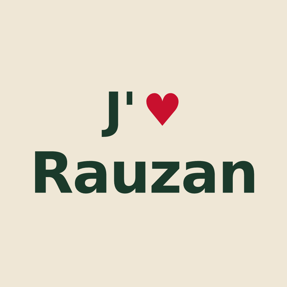 Tote bag personnalisé Rauzan — design J'aime Rauzan