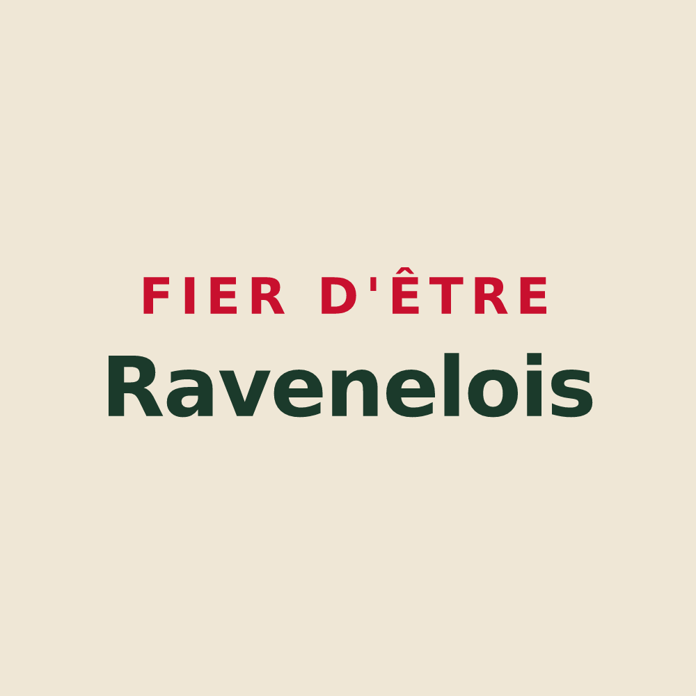 Tote bag « Fier d'être Ravenelois » — design pour Ravenel