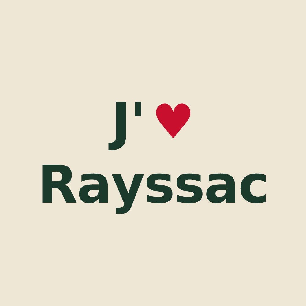 Tote bag personnalisé Rayssac — design J'aime Rayssac