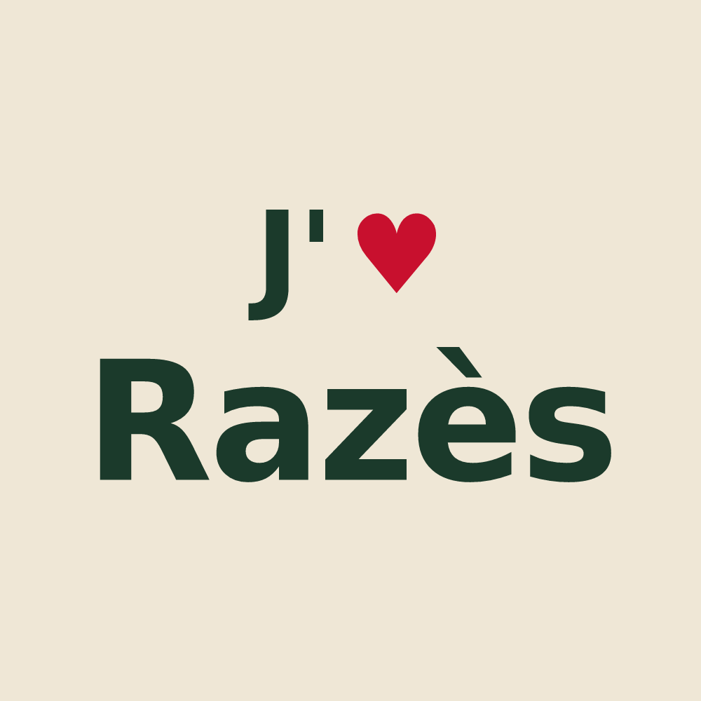Tote bag personnalisé Razès — design J'aime Razès
