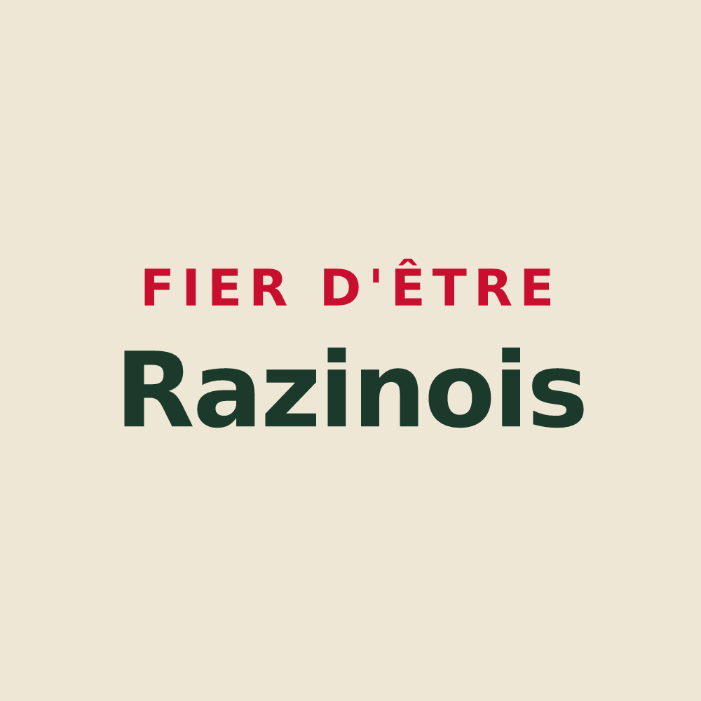 Tote bag « Fier d'être Razinois » — design pour Razines