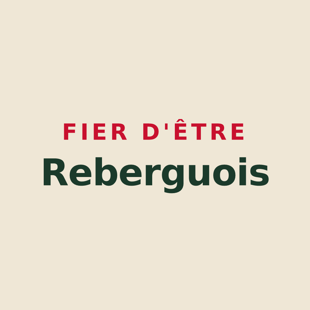Tote bag « Fier d'être Reberguois » — design pour Rebergues