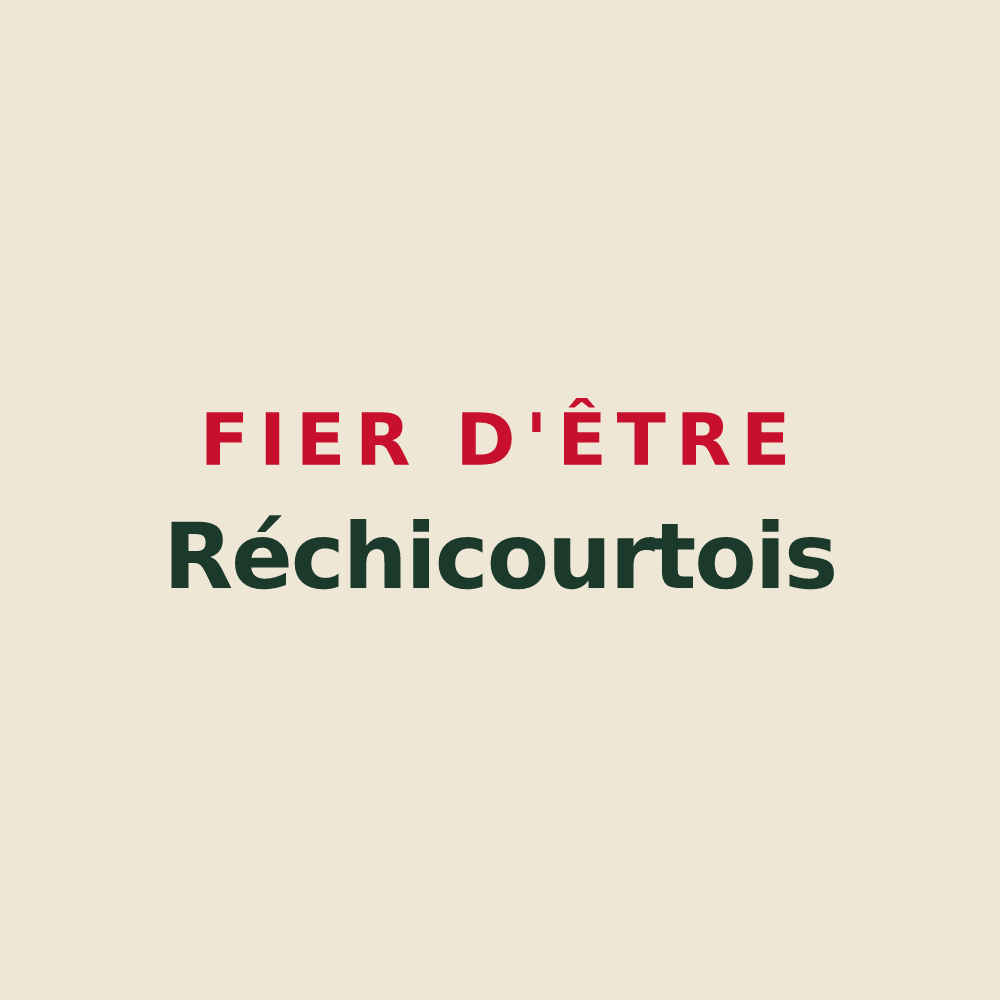 Tote bag « Fier d'être Réchicourtois » — design pour Réchicourt-le-Château
