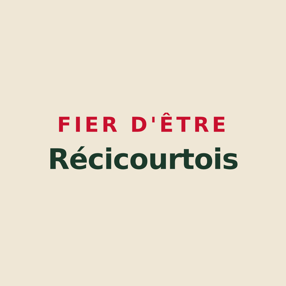 Tote bag « Fier d'être Récicourtois » — design pour Récicourt