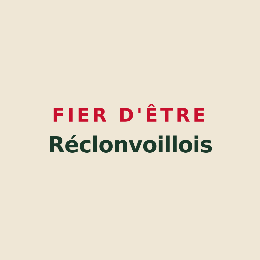Tote bag « Fier d'être Réclonvoillois » — design pour Réclonville