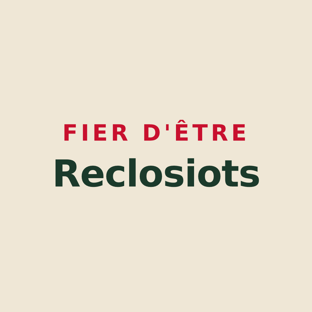Tote bag « Fier d'être Reclosiots » — design pour Recloses