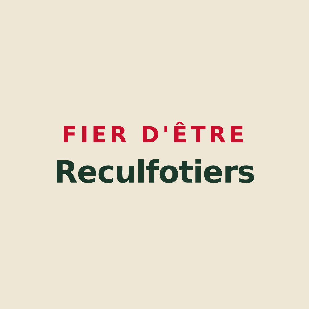 Tote bag « Fier d'être Reculfotiers » — design pour Reculfoz