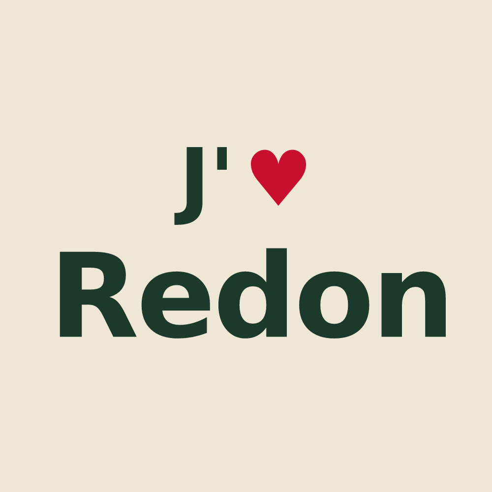 Tote bag personnalisé Redon — design J'aime Redon