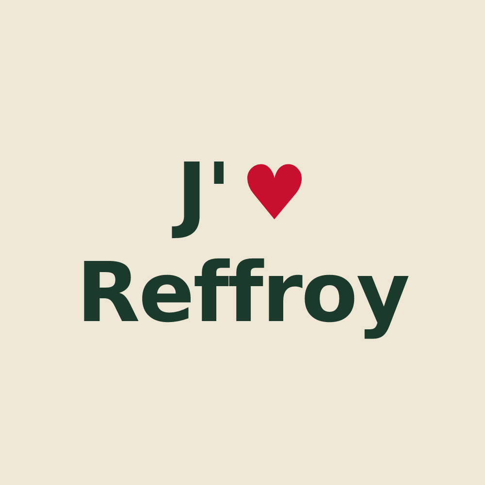 Tote bag personnalisé Reffroy — design J'aime Reffroy