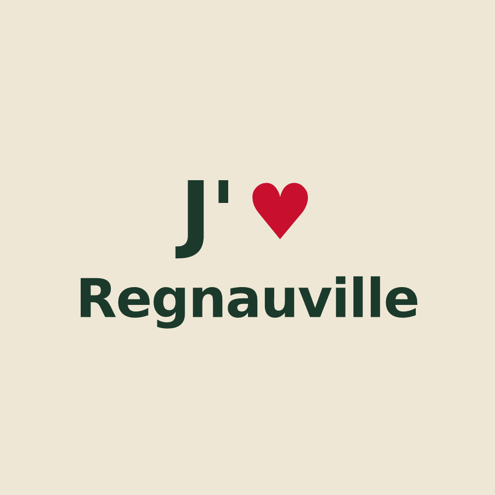 Tote bag personnalisé Regnauville — design J'aime Regnauville
