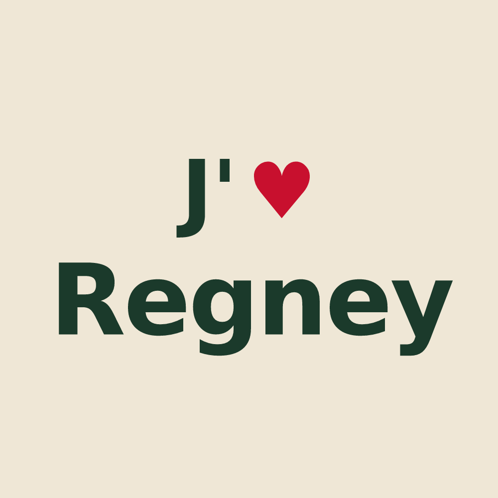Tote bag personnalisé Regney — design J'aime Regney