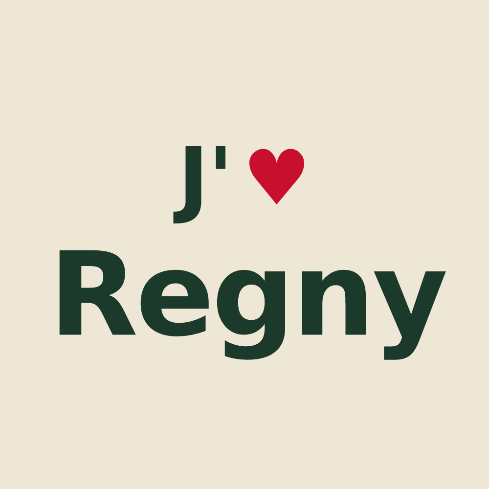 Tote bag personnalisé Regny — design J'aime Regny