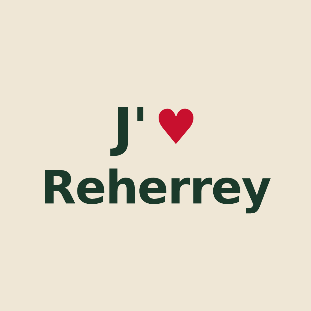 Tote bag personnalisé Reherrey — design J'aime Reherrey