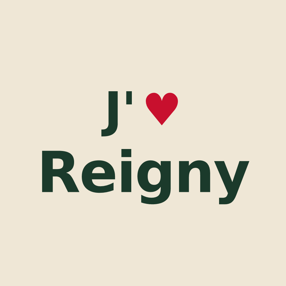Tote bag personnalisé Reigny — design J'aime Reigny