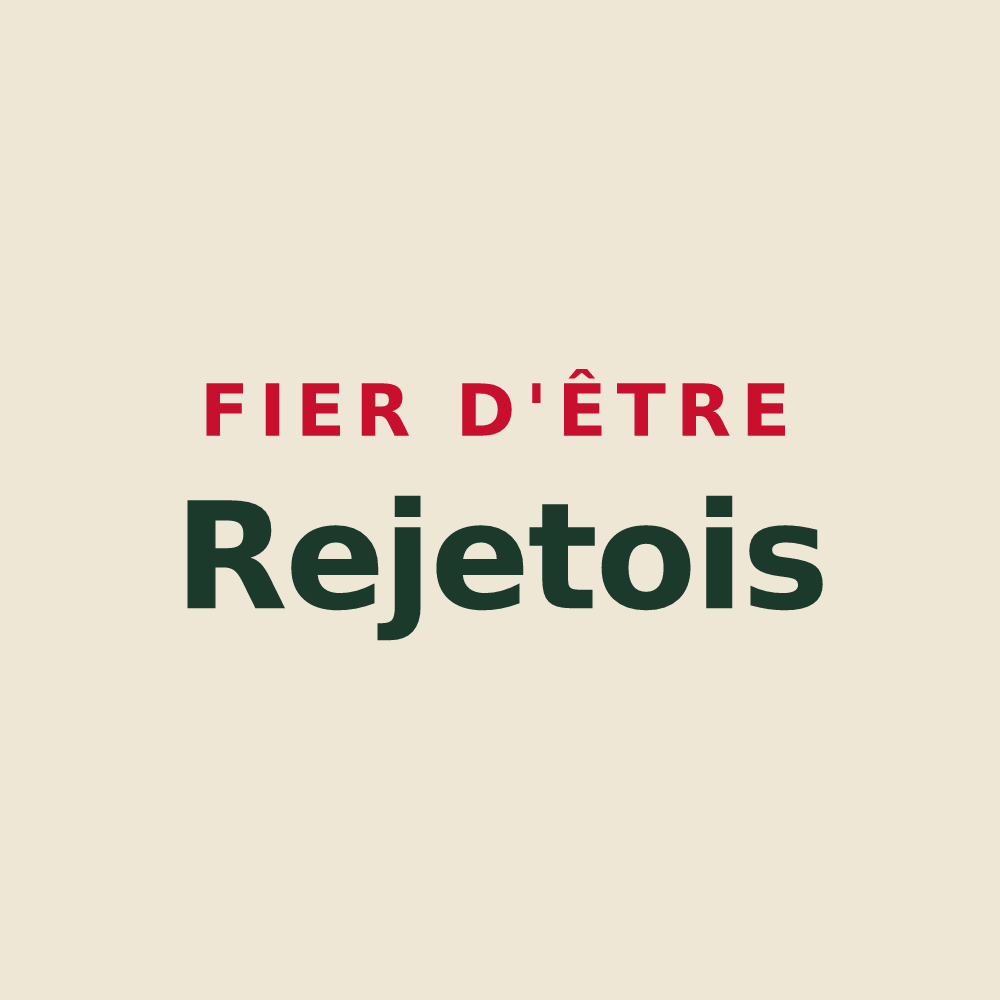Tote bag « Fier d'être Rejetois » — design pour Rejet-de-Beaulieu