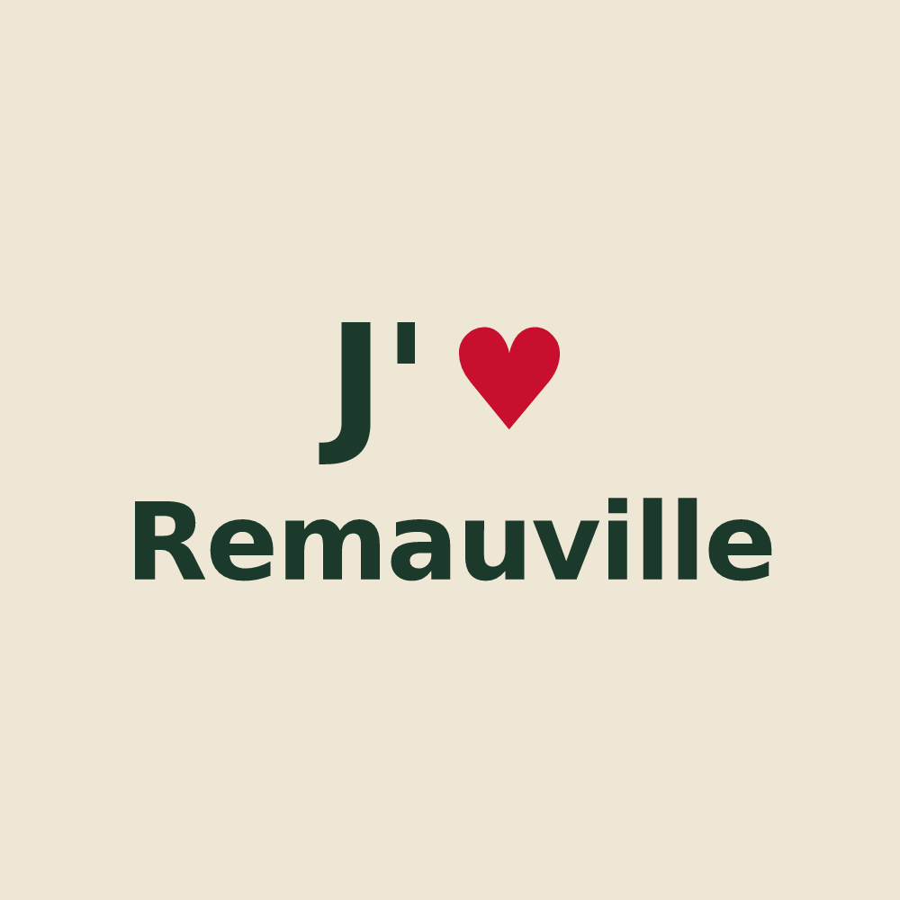 Tote bag personnalisé Remauville — design J'aime Remauville