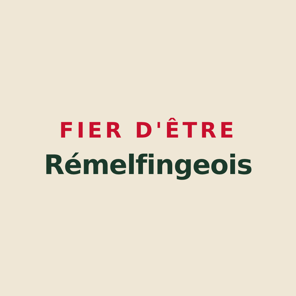 Tote bag « Fier d'être Rémelfingeois » — design pour Rémelfing