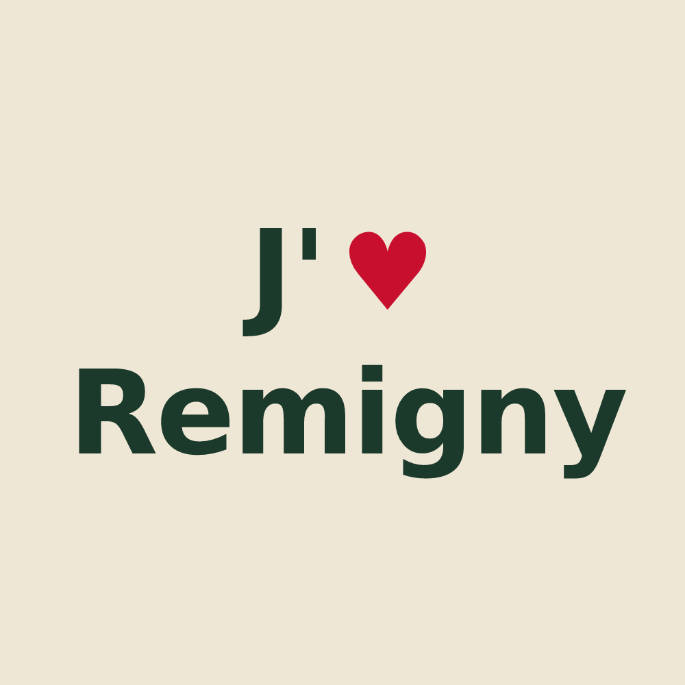 Tote bag personnalisé Remigny — design J'aime Remigny