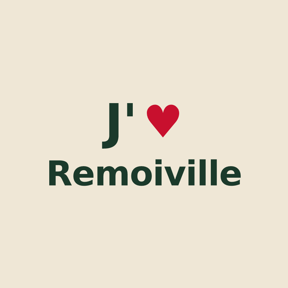 Tote bag personnalisé Remoiville — design J'aime Remoiville