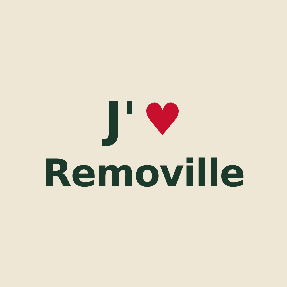 Tote bag personnalisé Removille — design J'aime Removille