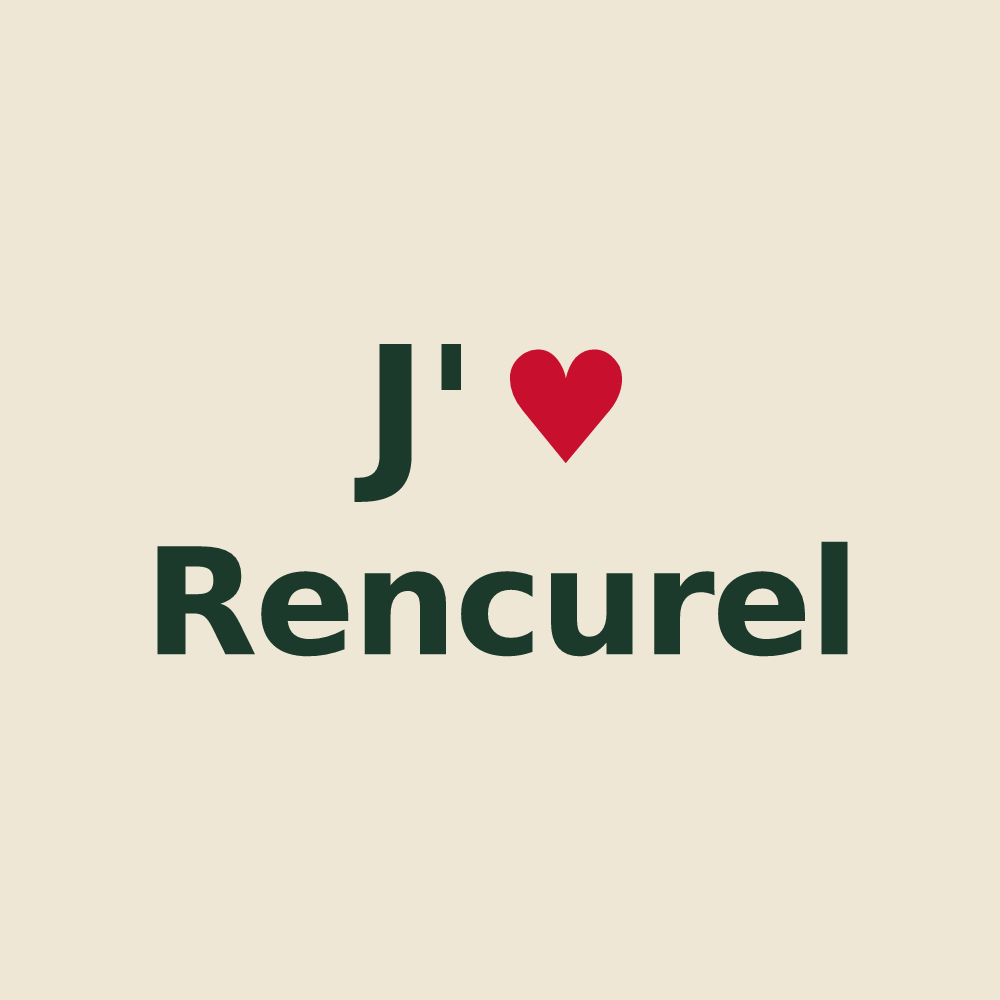 Tote bag personnalisé Rencurel — design J'aime Rencurel