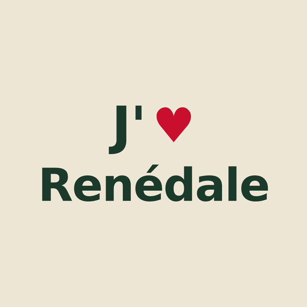 Tote bag personnalisé Renédale — design J'aime Renédale