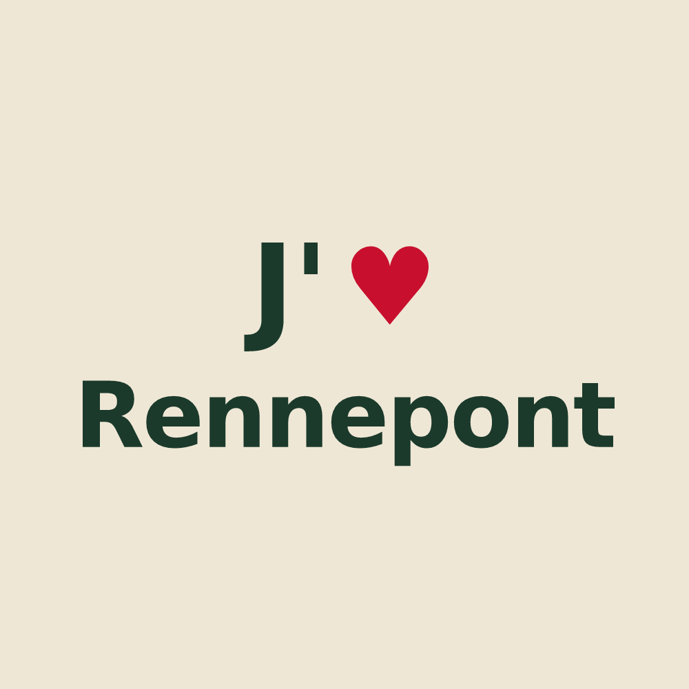Tote bag personnalisé Rennepont — design J'aime Rennepont