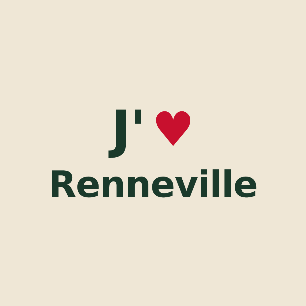 Tote bag personnalisé Renneville — design J'aime Renneville
