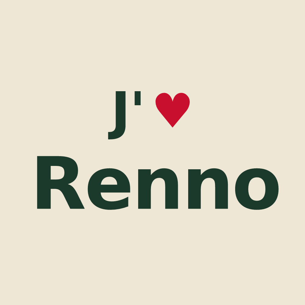 Tote bag personnalisé Renno — design J'aime Renno