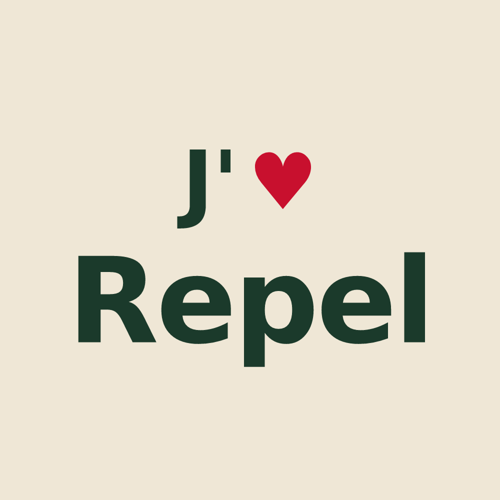 Tote bag personnalisé Repel — design J'aime Repel