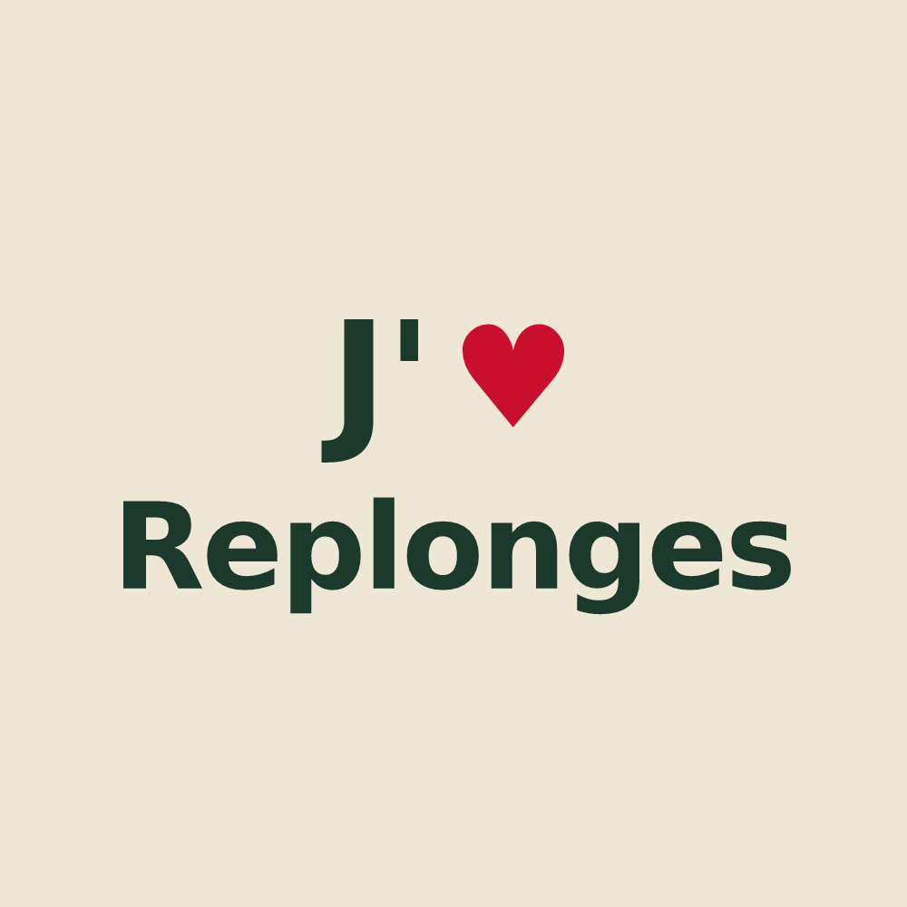 Tote bag personnalisé Replonges — design « J'aime Replonges » imprimé sur le tote bag