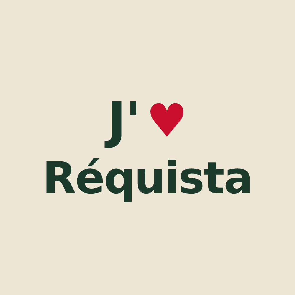 Tote bag personnalisé Réquista — design J'aime Réquista
