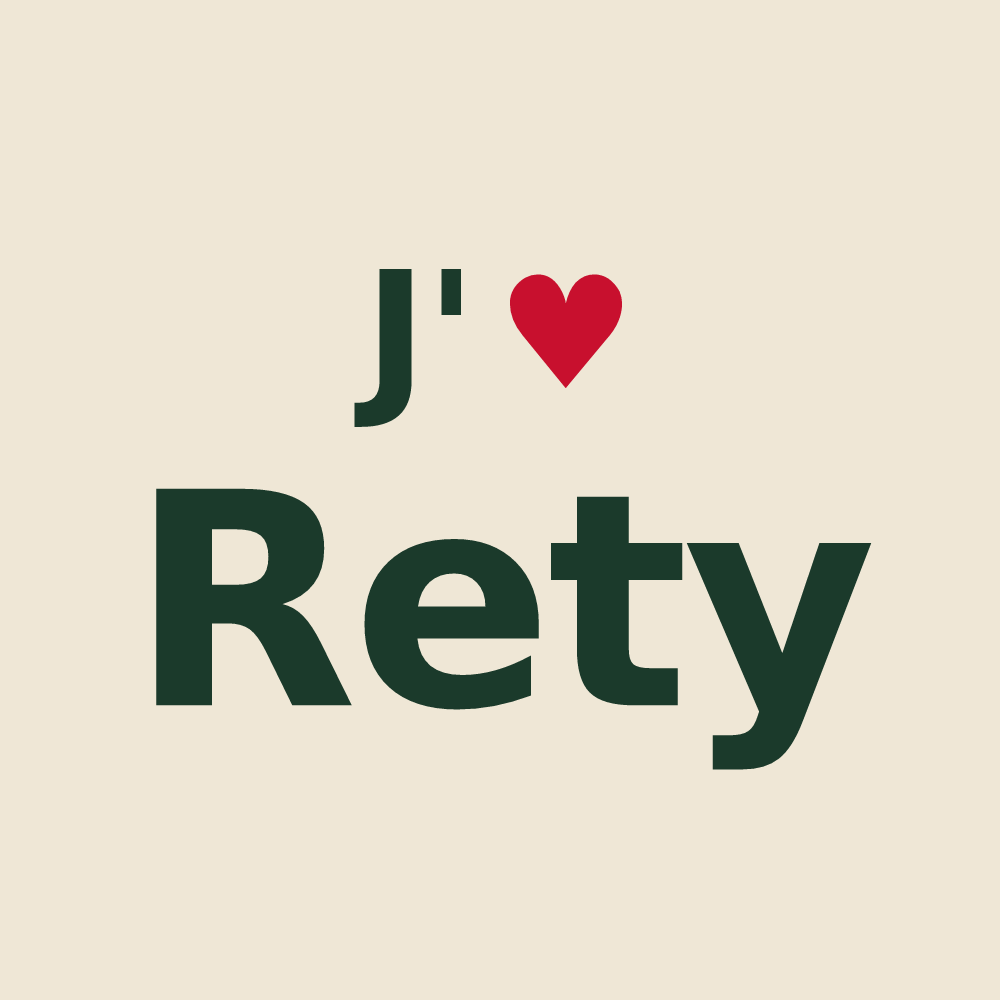 Tote bag personnalisé Rety — design J'aime Rety