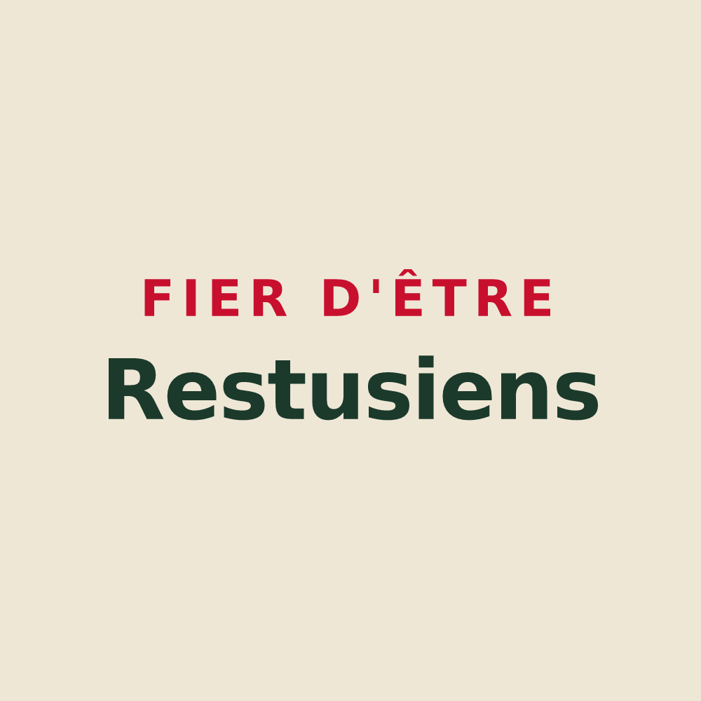Tote bag « Fier d'être Restusiens » — design pour Rety