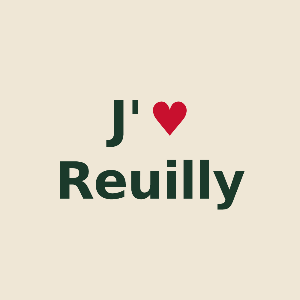 Tote bag personnalisé Reuilly — design J'aime Reuilly