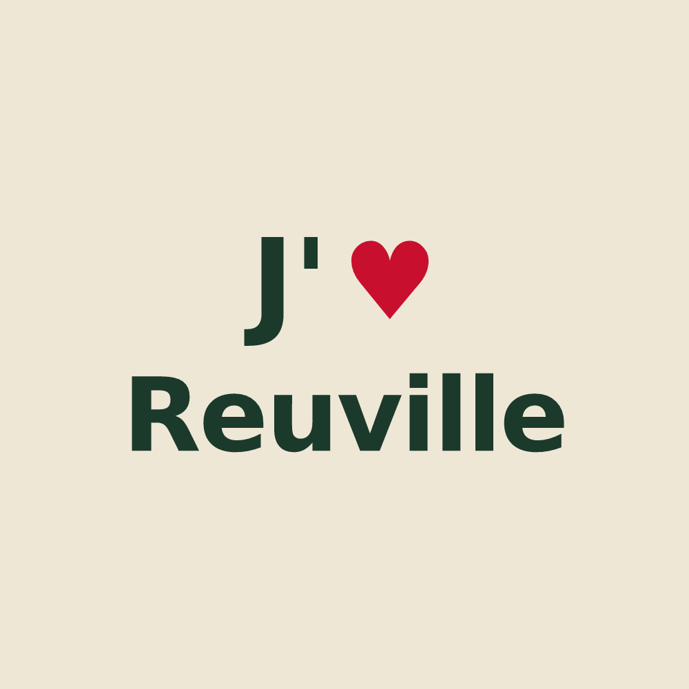Tote bag personnalisé Reuville — design J'aime Reuville