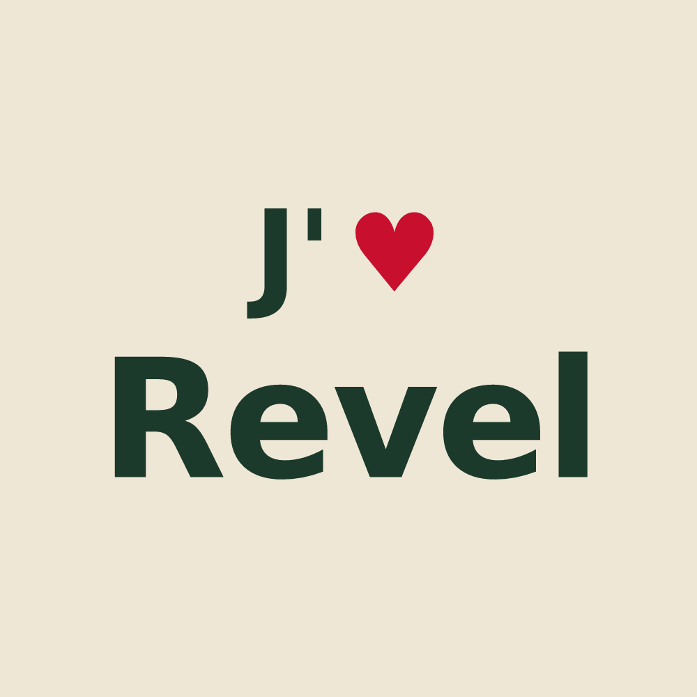 Tote bag personnalisé Revel — design J'aime Revel