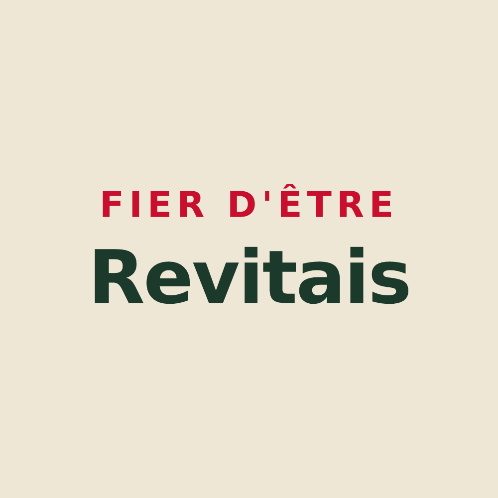 Tote bag « Fier d'être Revitais » — design pour Reviers
