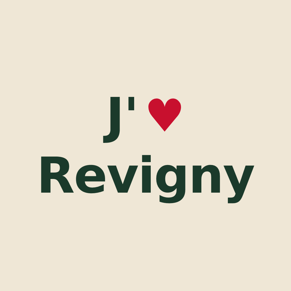Tote bag personnalisé Revigny — design J'aime Revigny
